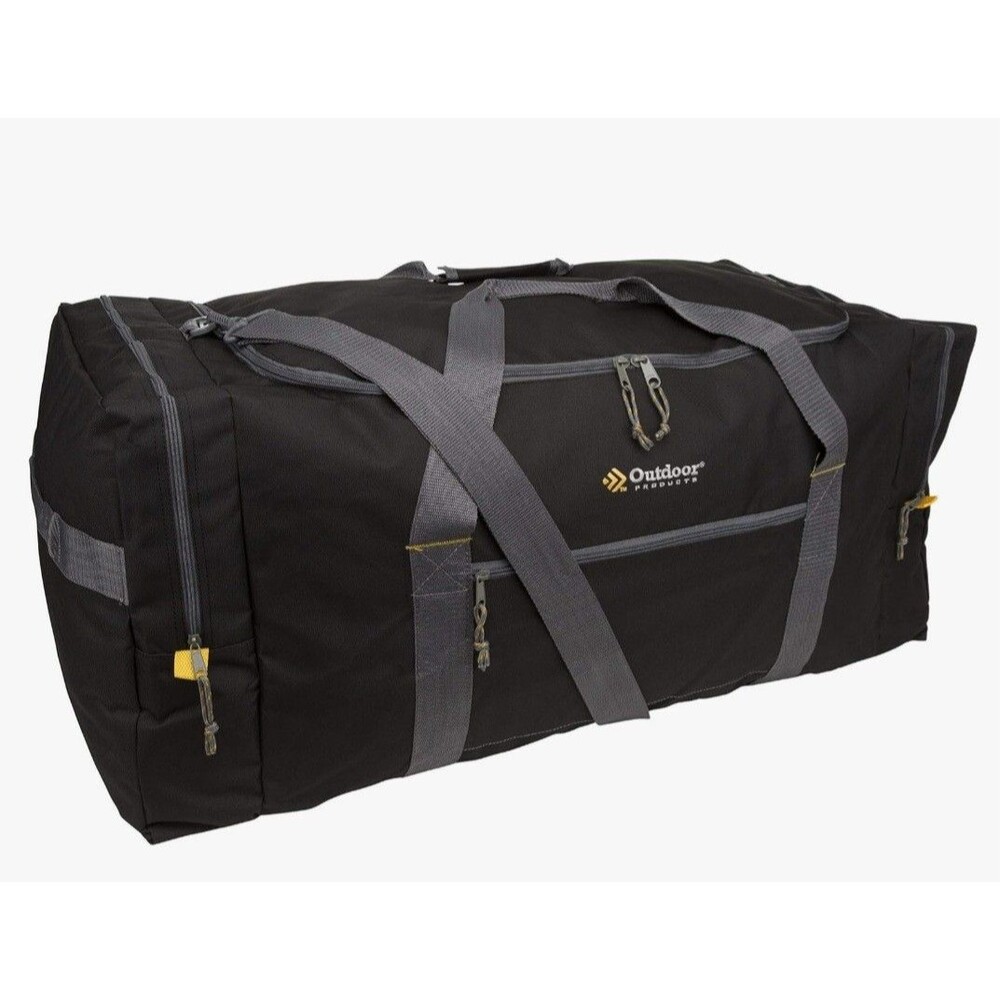 Outdoor Products Huge Duffle Bag Black Durability w Shoulder Strap L 15x15x30